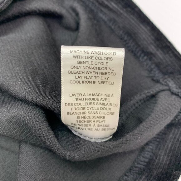 Love, Fire Shirt Medium Black Corduroy Drawstring Waist Long Sleeve - Picture 8 of 9